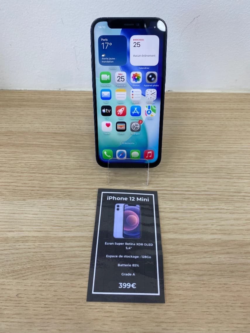 iPhone 12 Mini - 128 GO - Batterie 85 % - Grade A