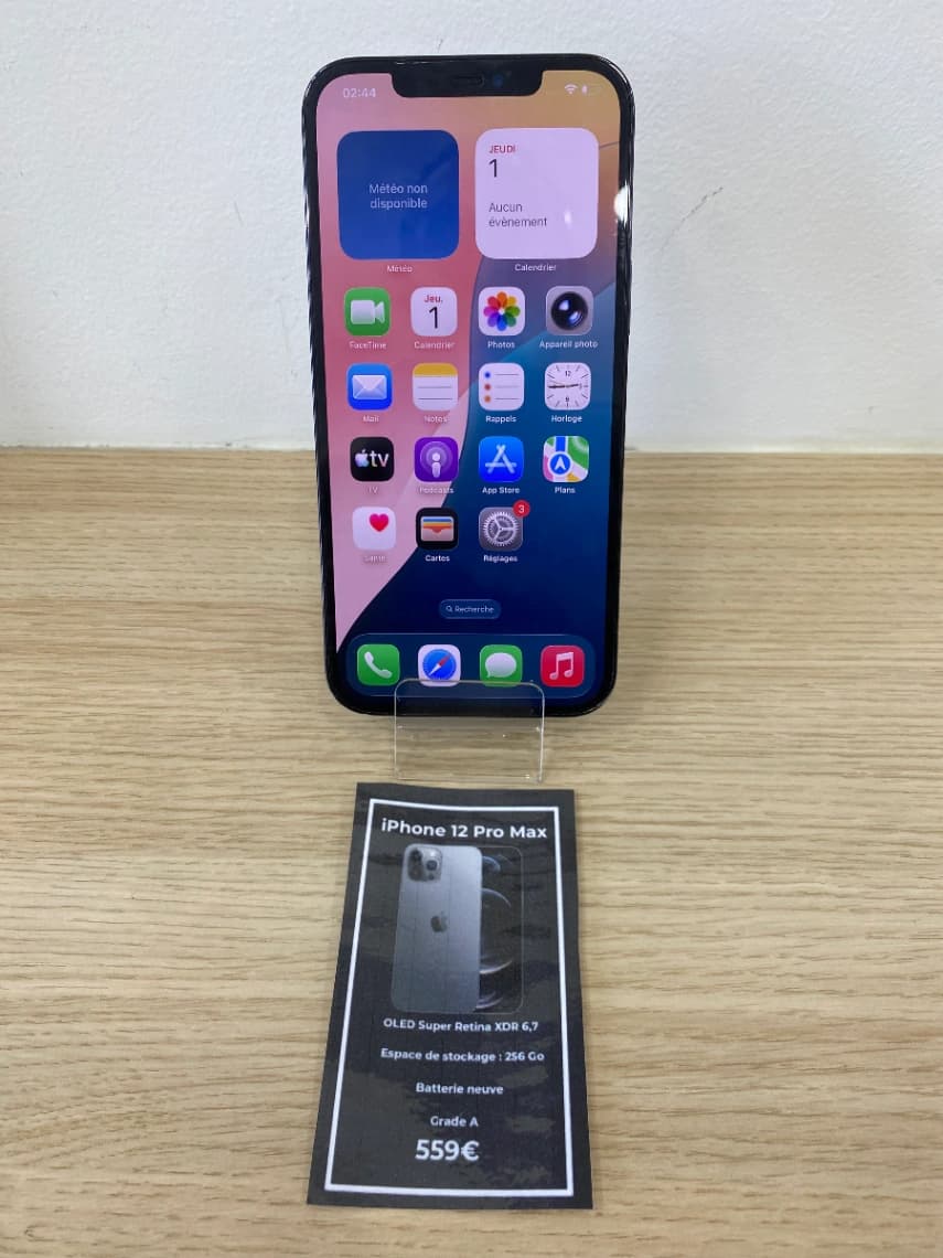 iPhone 12 Pro Max - 256 GO - Batterie neuve - Grade A