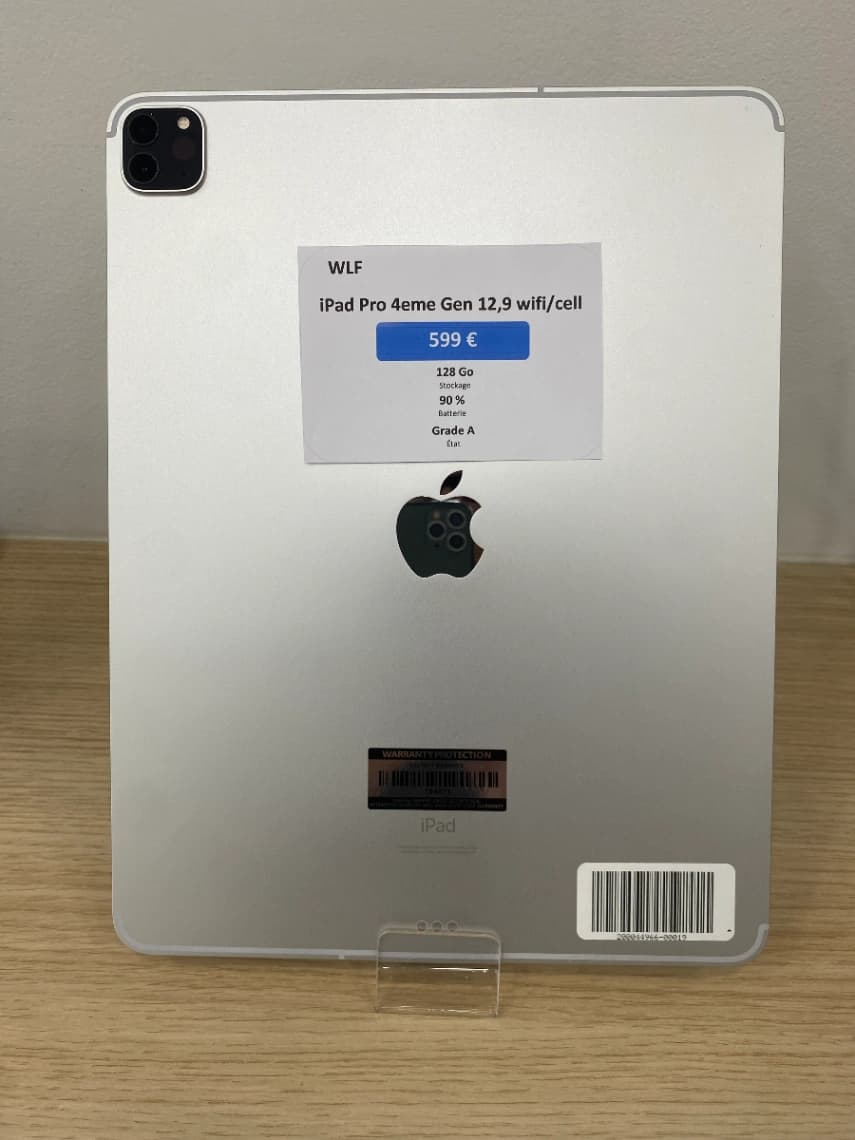 iPad Pro 12,9 4ème genération 128 GO